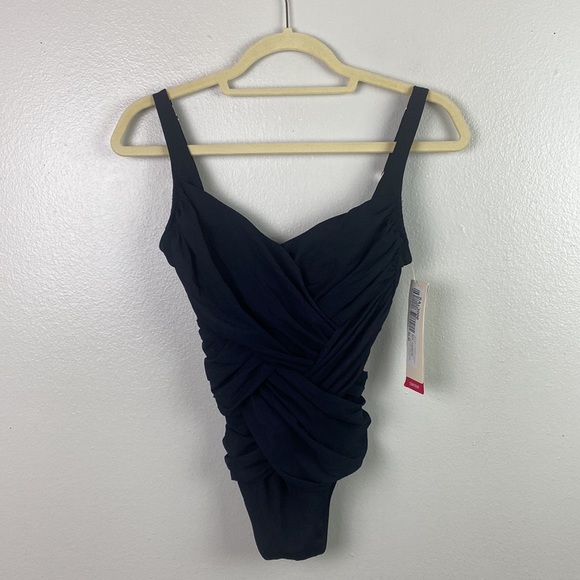 NWT Gottex | Women's Lattice Sweetheart Square Neck One Piece Swimsuit 6 - Picture 12 of 12